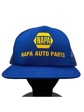 NAPA Auto Parts Vintage Snapback Mesh Trucker Hat Cap 80s 90s Retro Employee